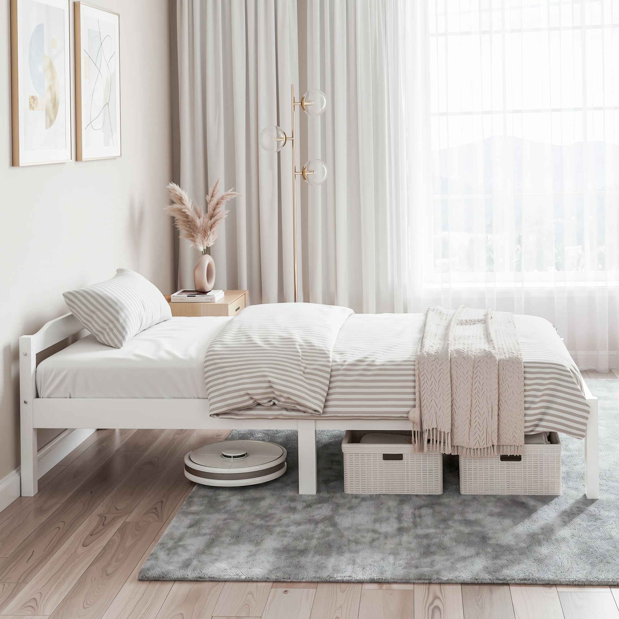 Artiss Bed Frame Double Full Size Wooden Mattress Base Timber Platform