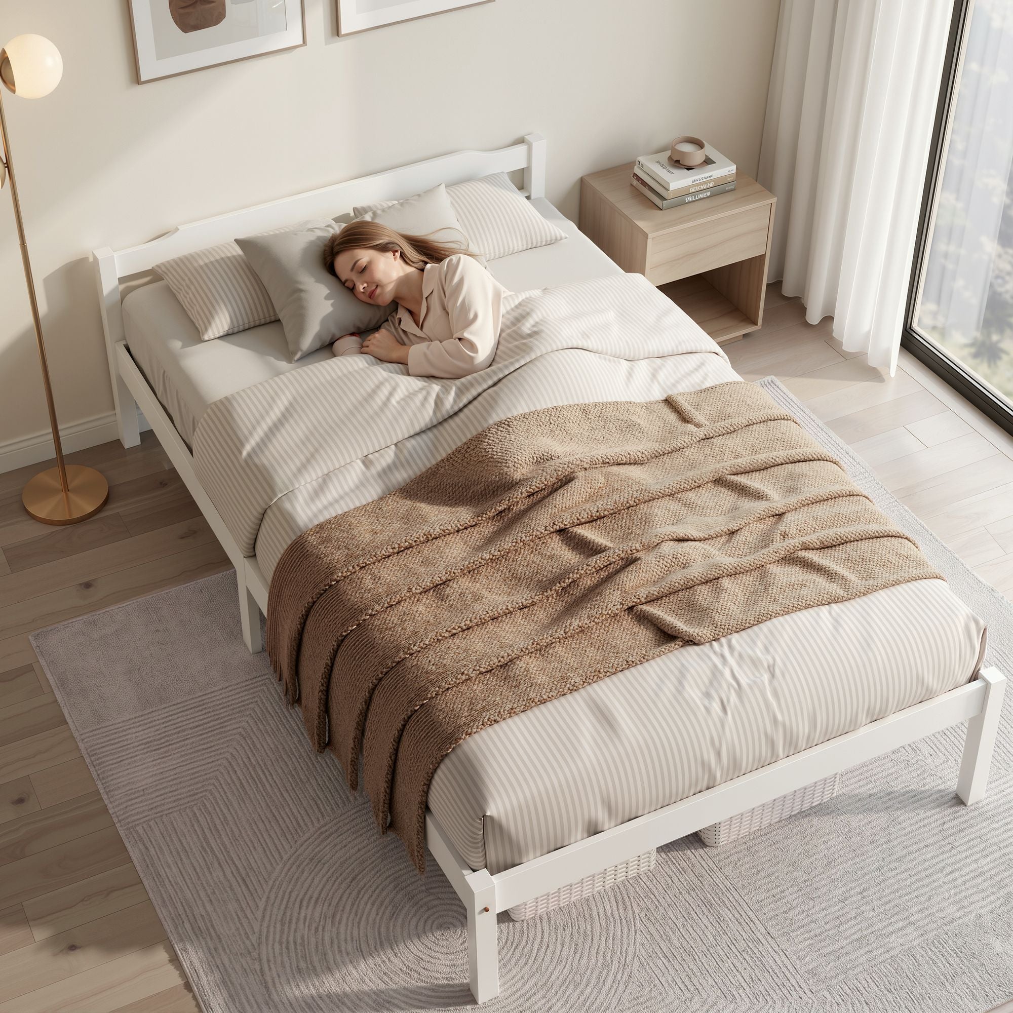 Artiss Bed Frame Double Full Size Wooden Mattress Base Timber Platform