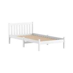 Artiss Bed Frame King Single Size Wooden White SOFIE