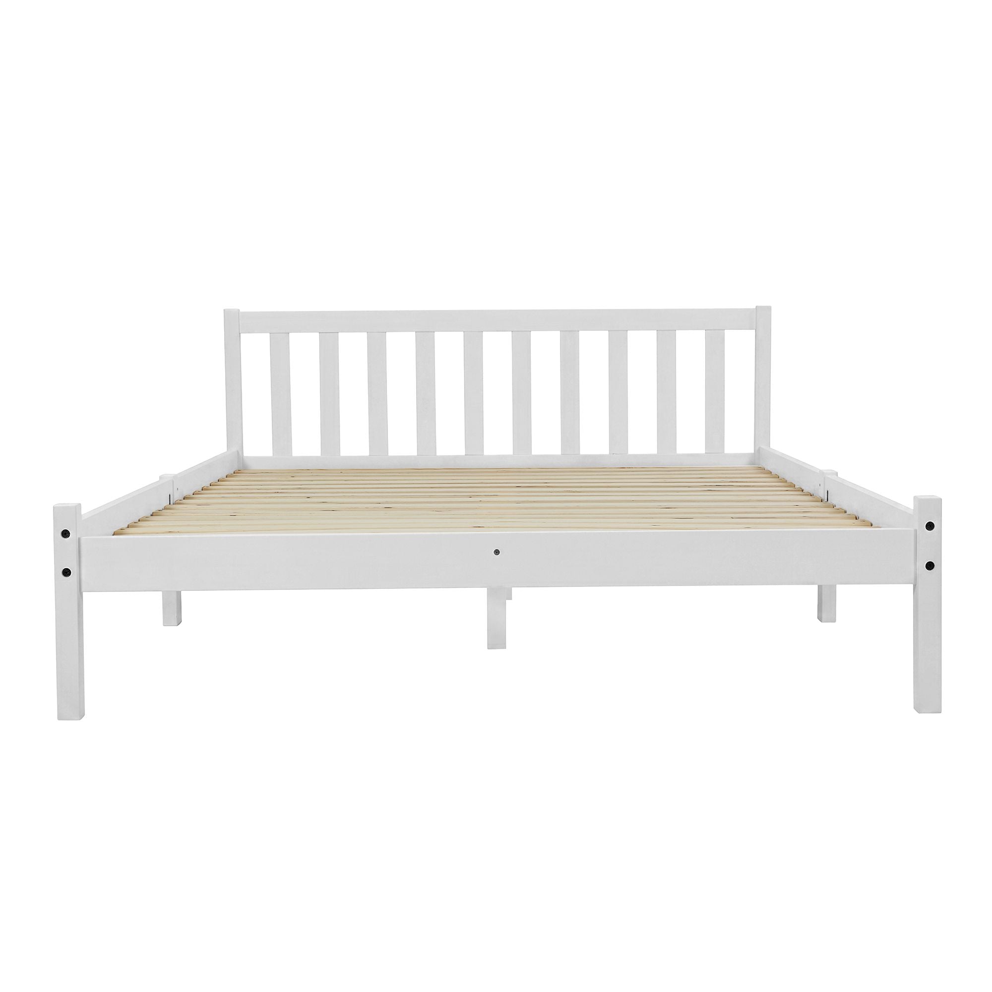 Artiss Wooden Bed Frame Queen Size Pine Timber Mattress Base Bedroom