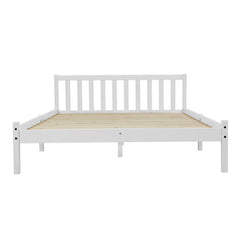 Artiss Wooden Bed Frame Queen Size Pine Timber Mattress Base Bedroom