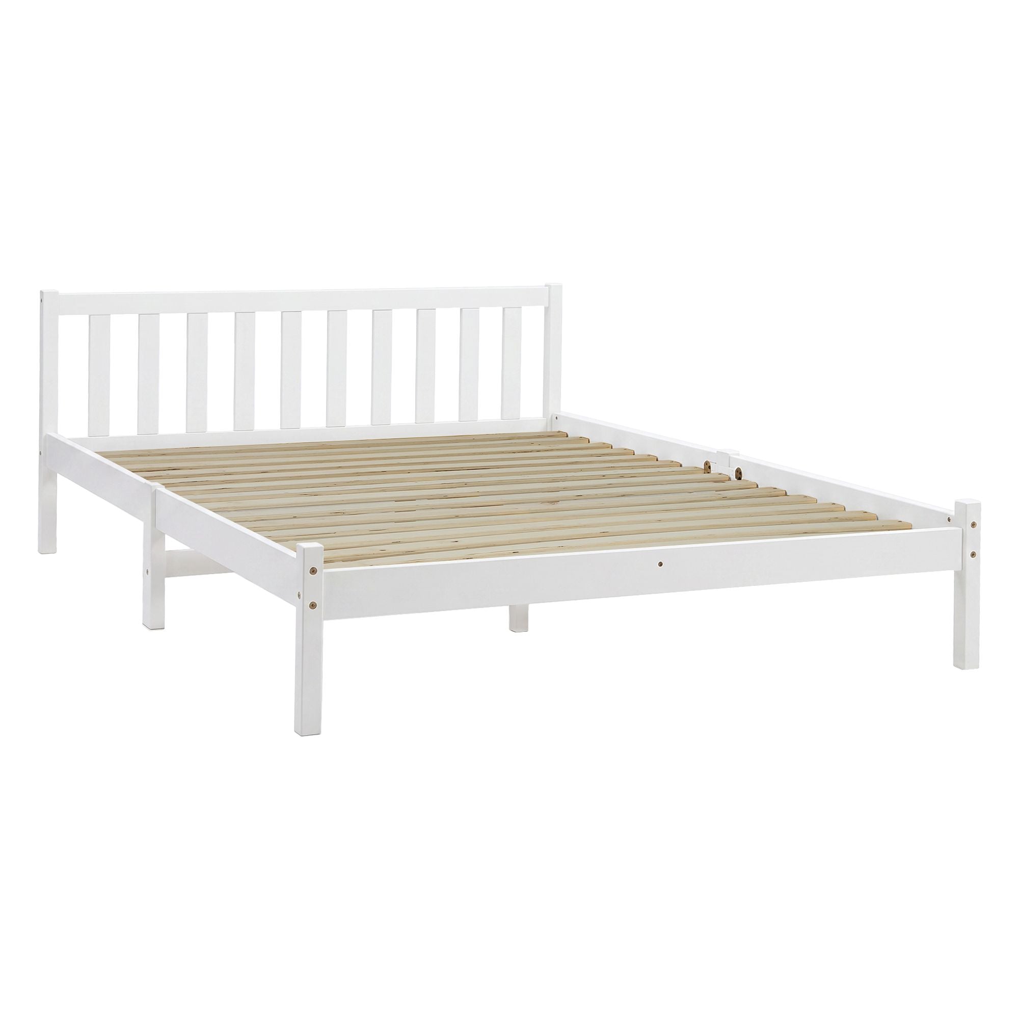 Artiss Wooden Bed Frame Queen Size Pine Timber Mattress Base Bedroom