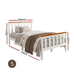 Artiss Single Wooden Bed Frame Bedroom Furniture Kids