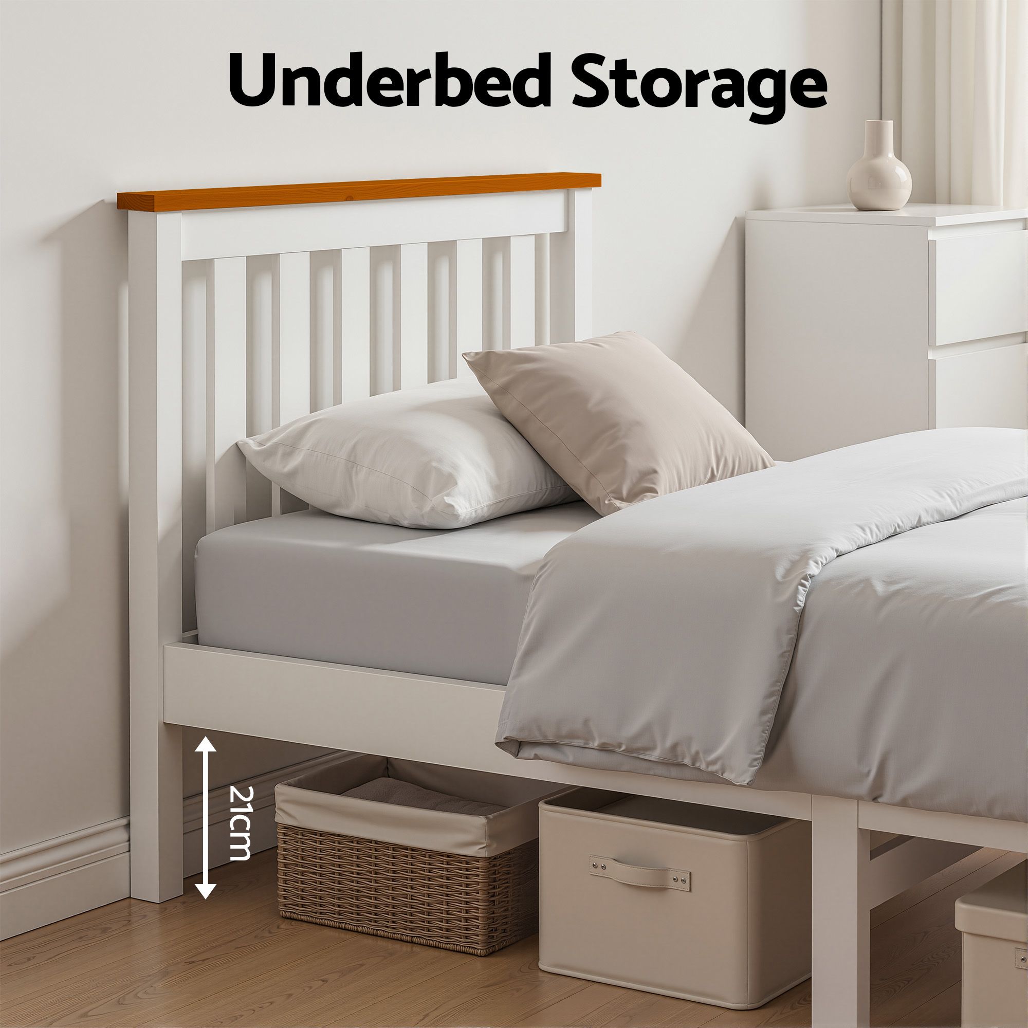 Artiss Single Wooden Bed Frame Bedroom Furniture Kids