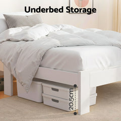 Artiss Bed Frame Single Wooden Bed Base Frame Single Size JADE Timber Mattress Platform