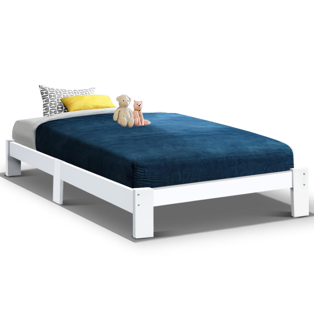 Artiss Bed Frame Single Wooden Bed Base Frame Single Size JADE Timber Mattress Platform