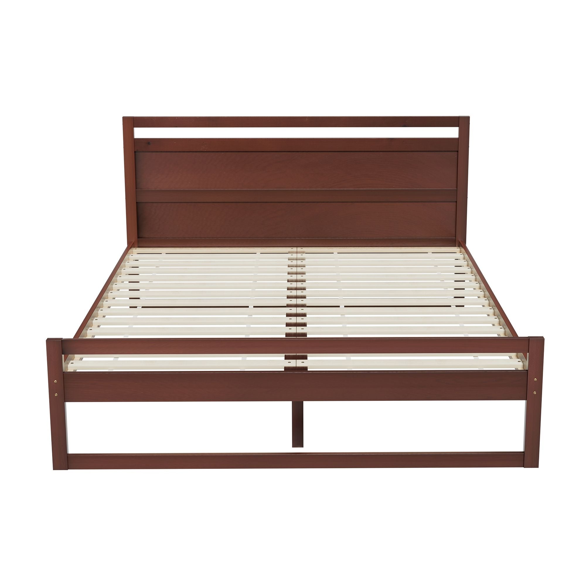 Artiss Bed Frame Queen Size Wooden Walnut WITTON