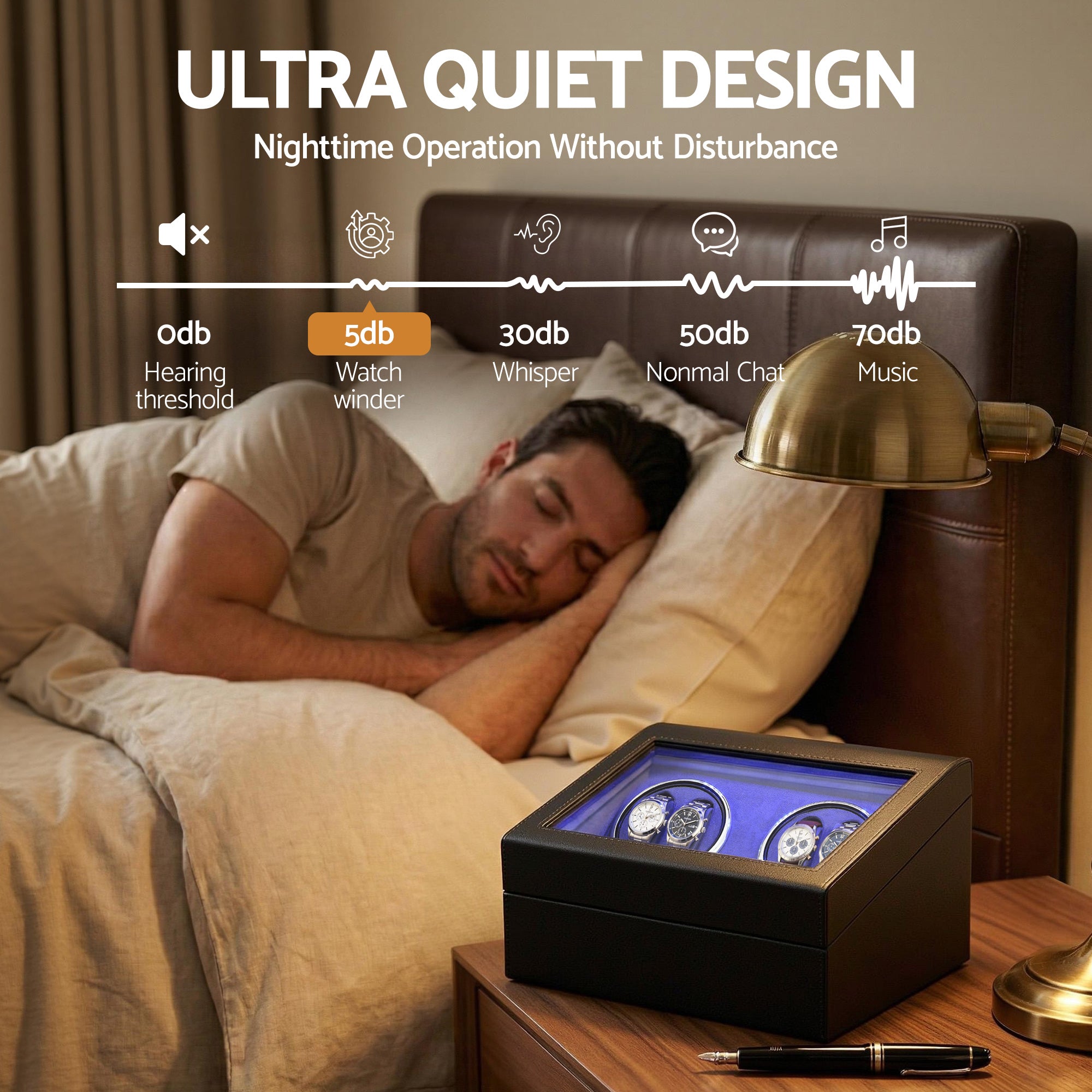 Embellir Watch Winder Automatic Double Free Delivery