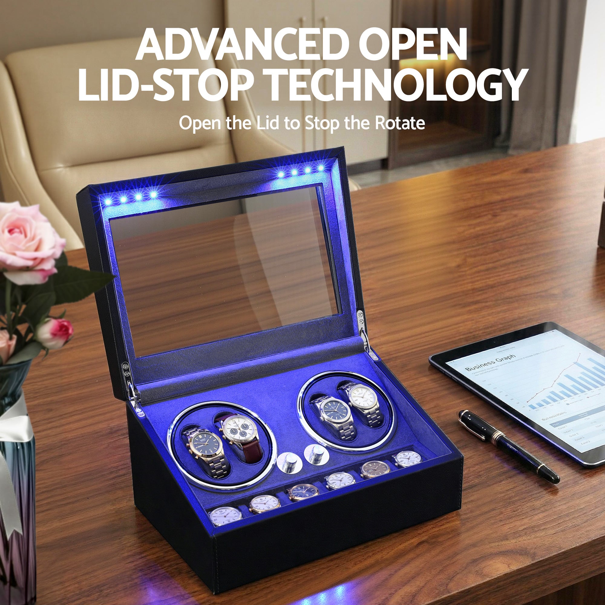 Embellir Watch Winder Automatic Double Free Delivery