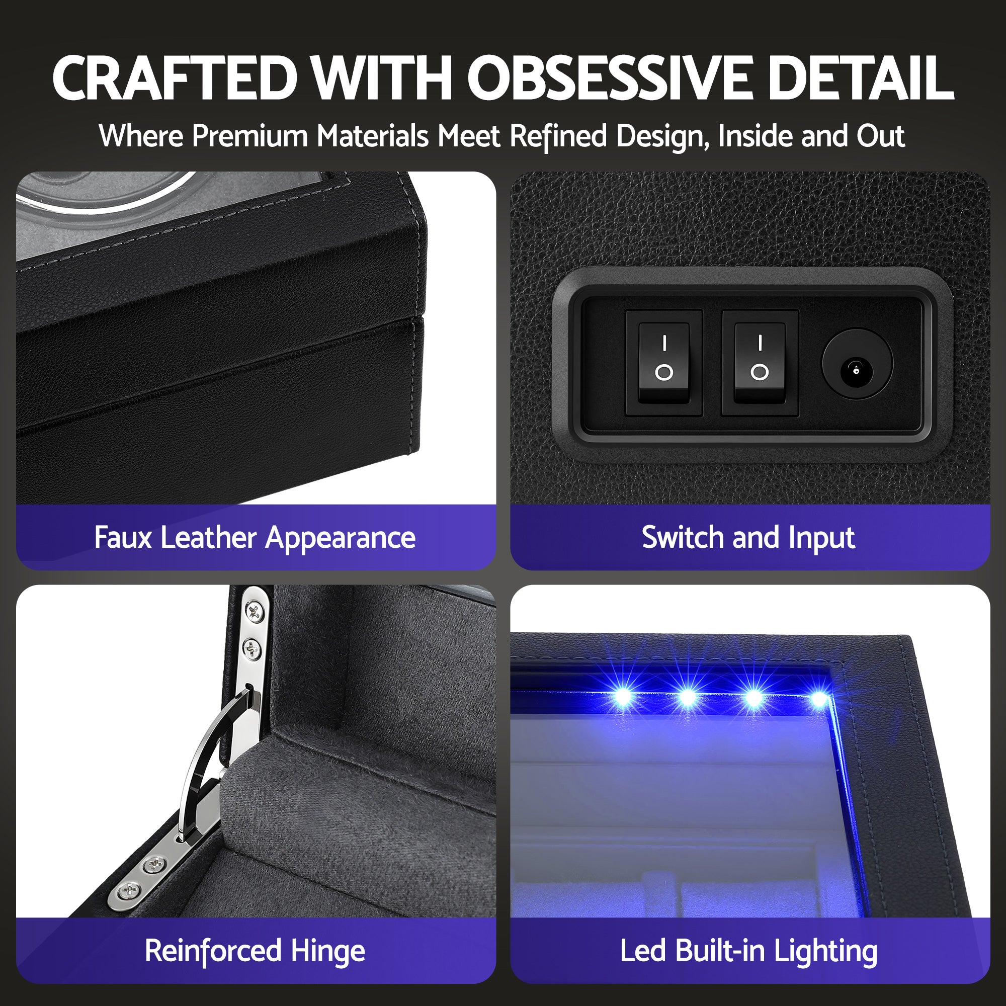 Embellir Watch Winder Automatic Double Free Delivery