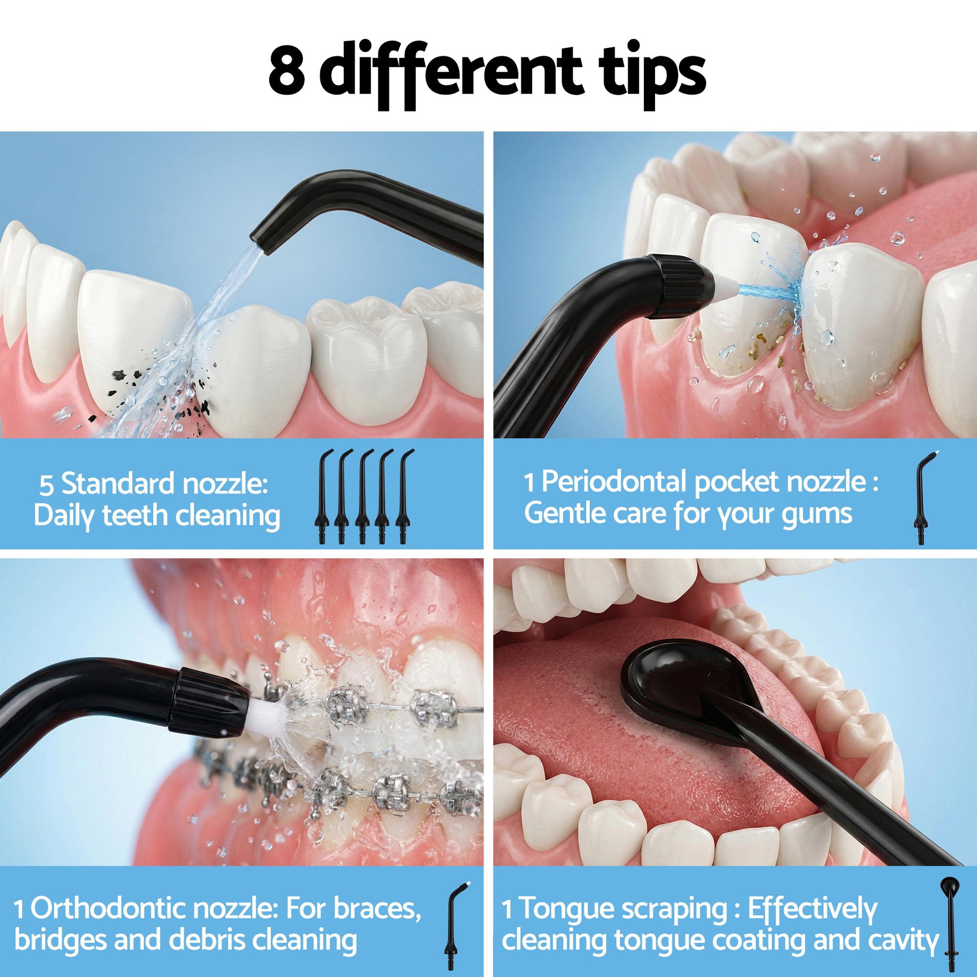 Devanti Cordless Water Flosser Dental Oral Irrigator Free Delivery