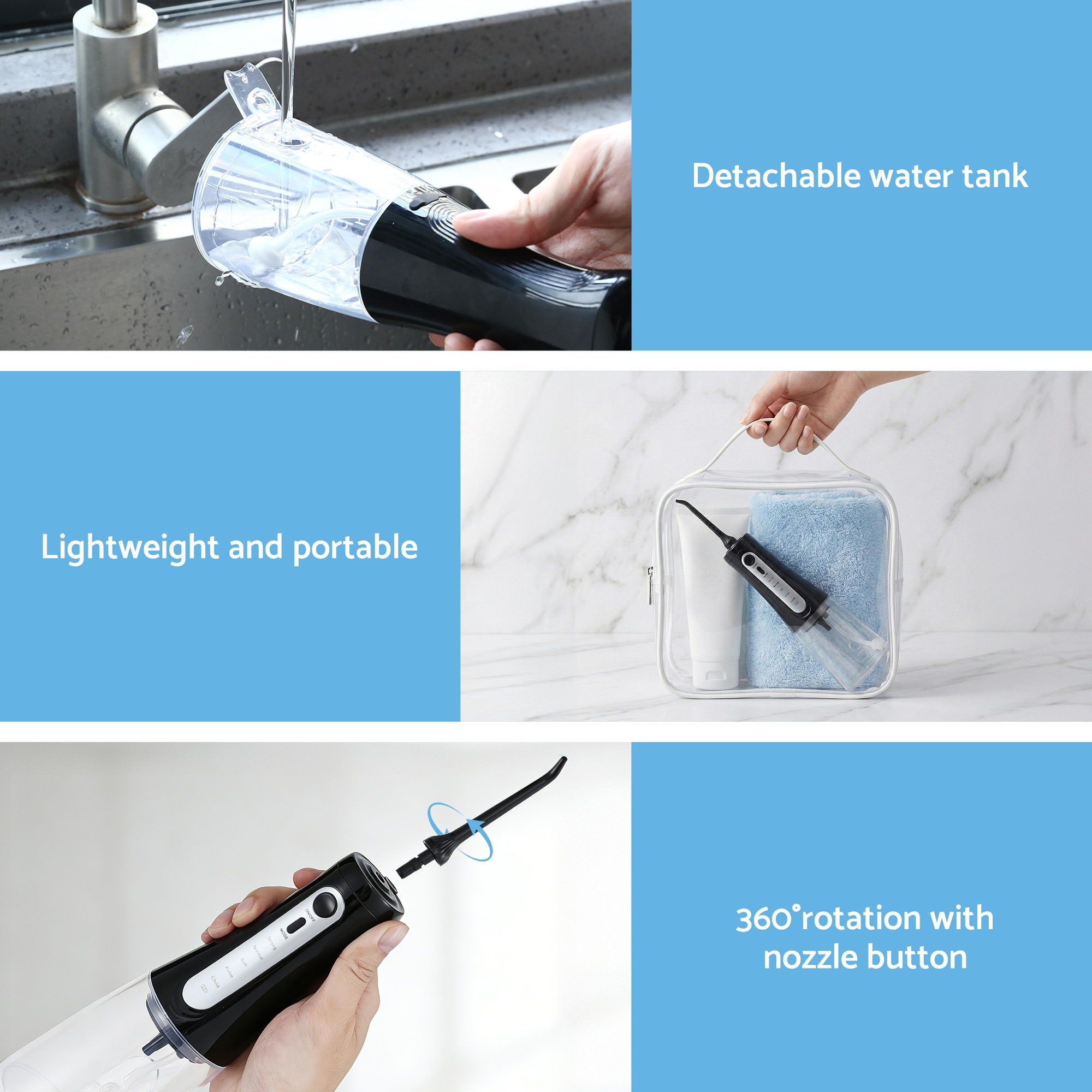 Devanti Cordless Water Flosser Dental Oral Irrigator Free Delivery