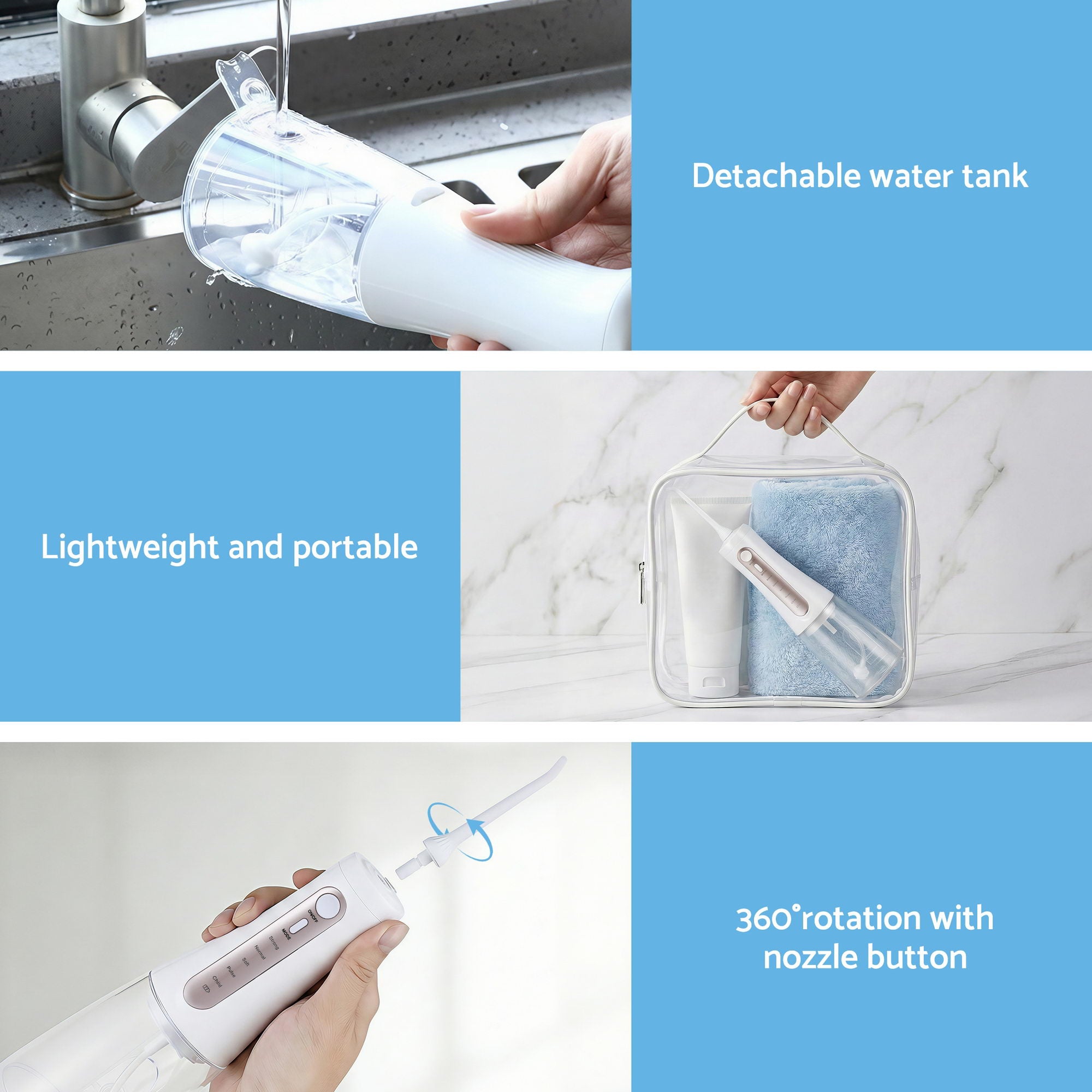 Devanti Cordless Water Flosser Dental Oral Irrigator Free Delivery