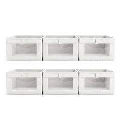 Artiss 6 Pack Linen Closet Organizers and Storage Foldable Clothing Bins