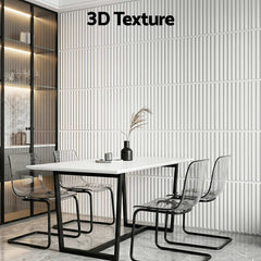 Artiss 3D Wall Panels Vertical PVC Decorative Panels 50x50cm Set of 15 Feature Wall Vert