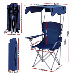 Weisshorn Camping Chair Canopy Folding Outdoor Portable With Free Deliver - Free Delivery