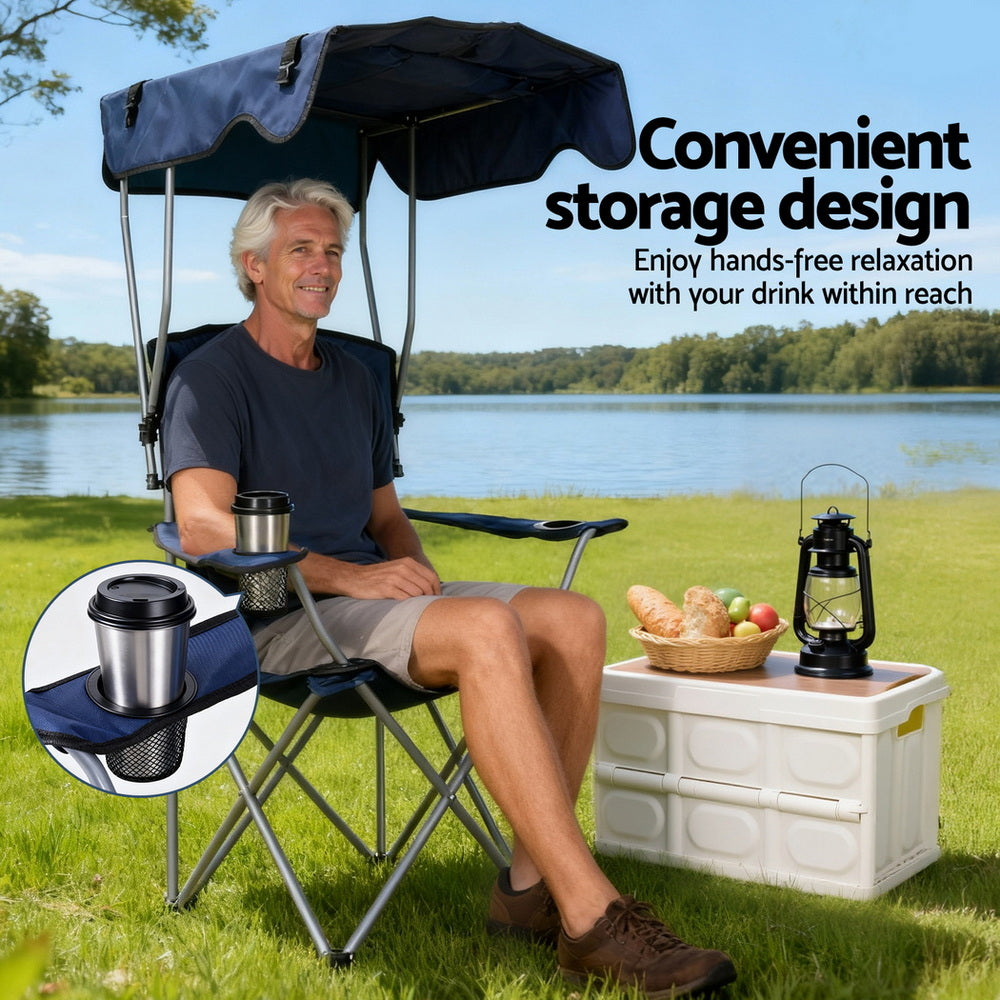 Weisshorn Camping Chair Canopy Folding Outdoor Portable With Free Deliver - Free Delivery