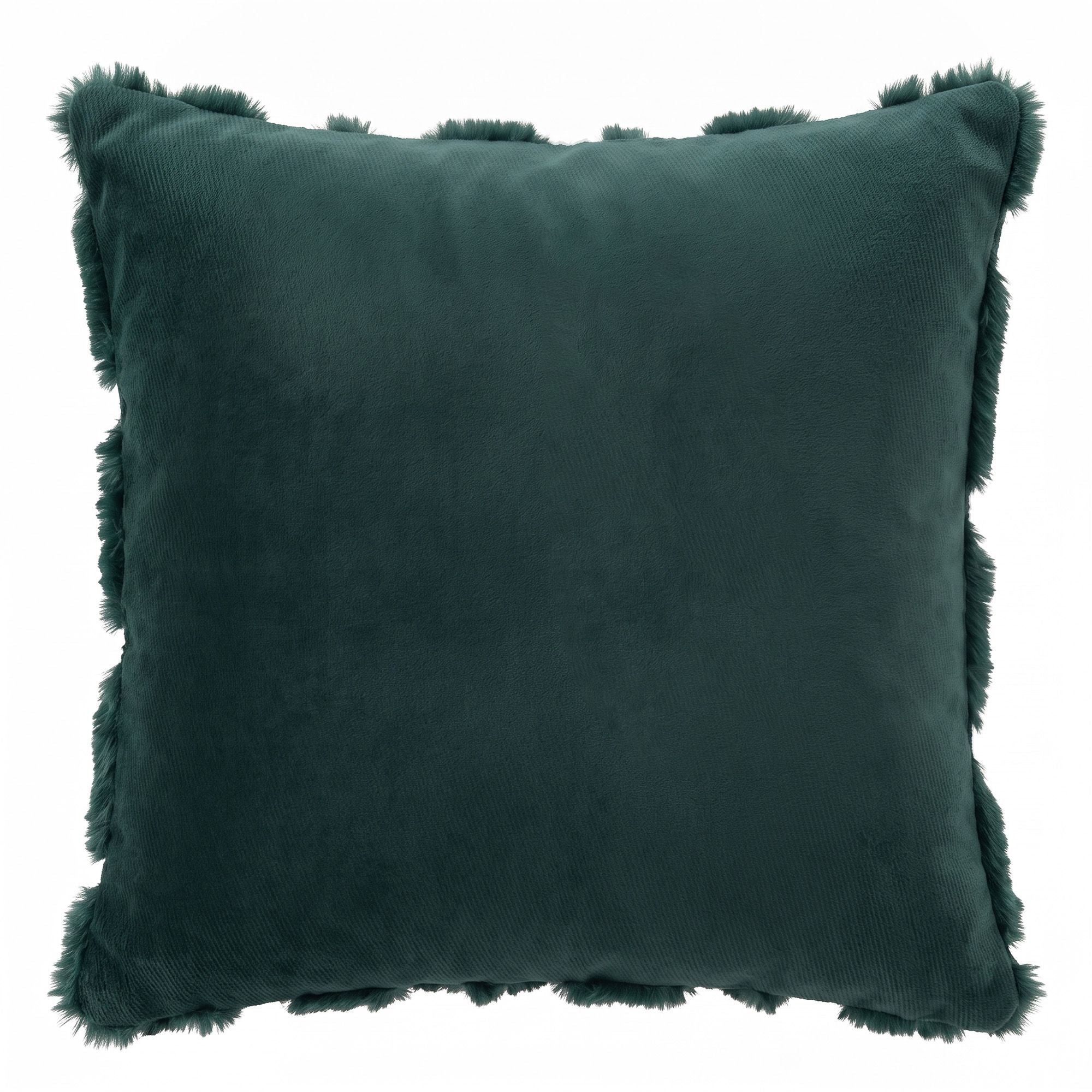 Jingle Jollys Christmas Tree Pillow Covers 2 Packs Cushion Covers Soft Faux Fur Jacquard Throw Pillow Covers 45 x 45cm Green