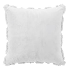 Jingle Jollys Christmas Tree Pillow Covers 2 Packs Cushion Covers Soft Faux Fur Jacquard Throw Pillow Covers 45 x 45cm White