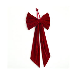 Jingle Jollys Red Velvet Christmas Bows Tree Decorations Xmas Ornaments