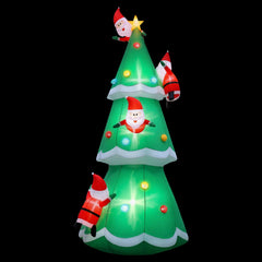 Jingle Jollys Christmas Inflatable Santa Tree 5M Illuminated Free Delivery