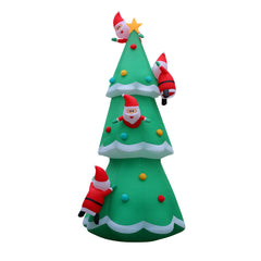Jingle Jollys Christmas Inflatable Santa Tree 5M Illuminated Free Delivery