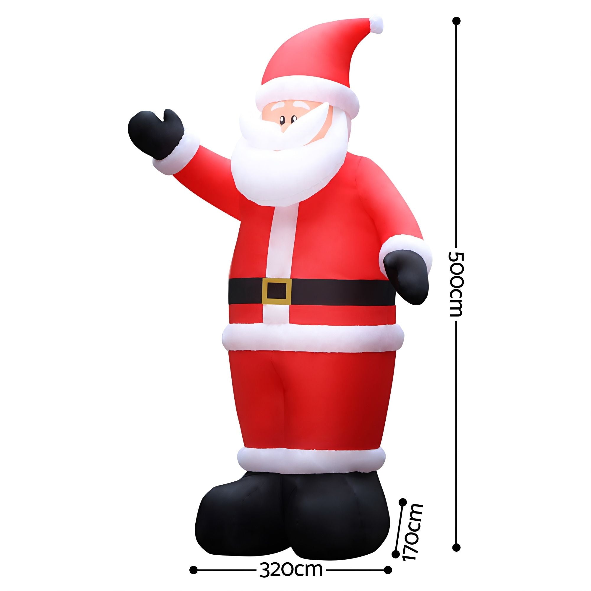 Jingle Jollys Christmas Inflatable Santa 5M Illuminated Decorations Free Deliver