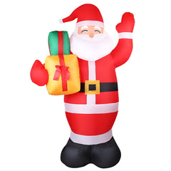 Jingle Jollys Christmas Inflatable Santa 2.4M Illuminated Decorations Free Deliv