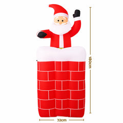 Jingle Jollys Christmas Inflatable Santa Pop Up 1.8M Free Delivery