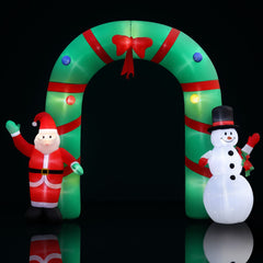 Jingle Jollys Christmas Inflatable Archwary 2.8M Illuminated Decorations Free De