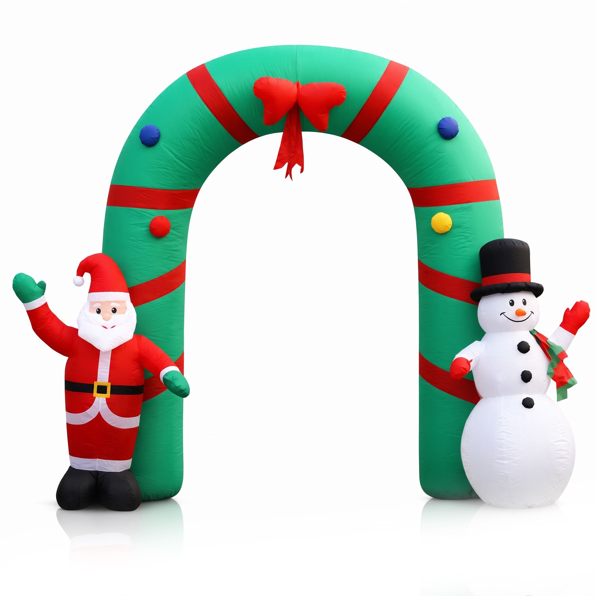 Jingle Jollys Christmas Inflatable Archwary 2.8M Illuminated Decorations Free De