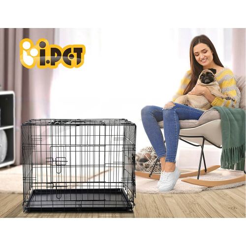 i.Pet 24" Dog Cage Crate Kennel 3 Doors