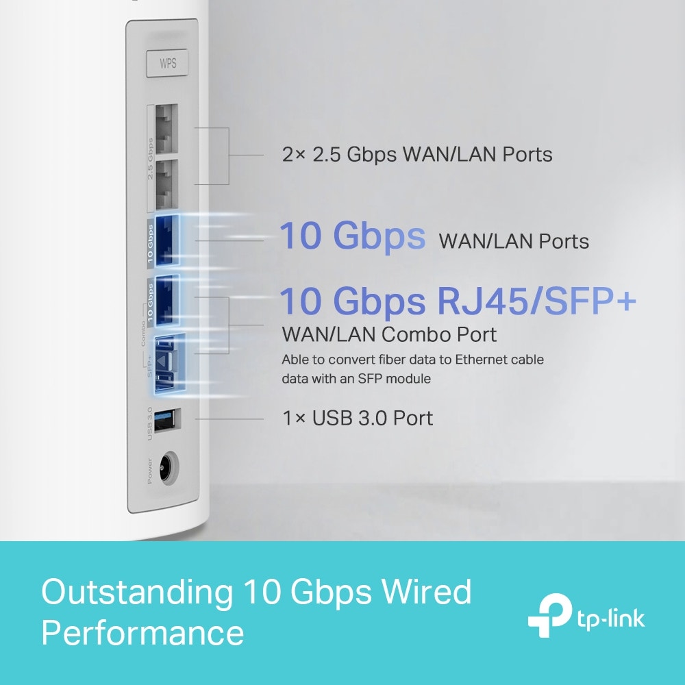 TP-Link Deco BE85 BE22000 Tri-Band Mesh WiFi7 System (3 Pack)