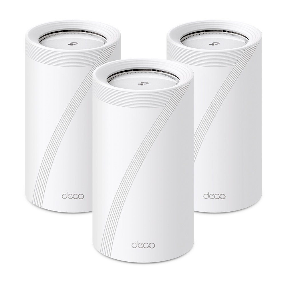TP-Link Deco BE85 BE22000 Tri-Band Mesh WiFi7 System (3 Pack)