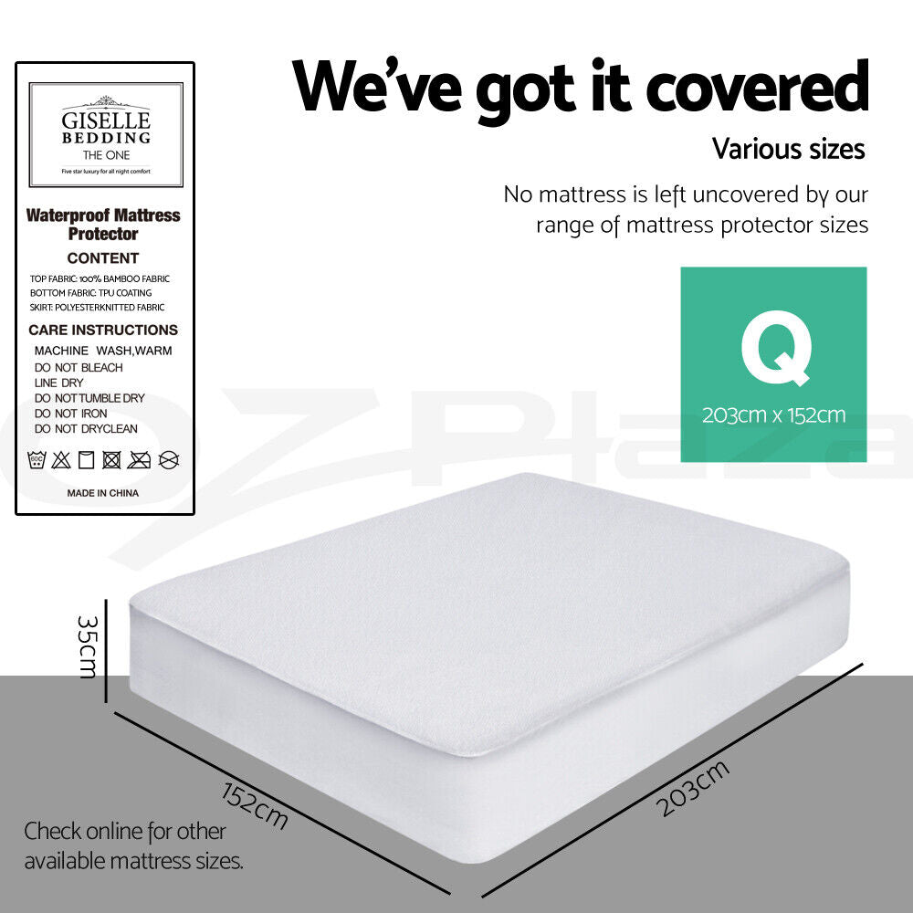 Giselle Bedding Mattress Protector Queen