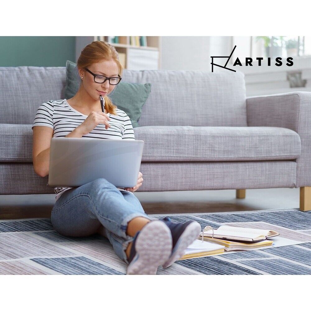 Artiss Rug 120x170cm Area Rug Large Carpet Soft Short Pile Modern Oblo