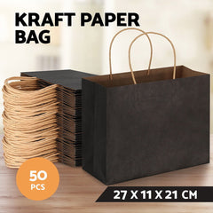 50pcs Bulk Paper Bags Pack Shopping Free Delivery