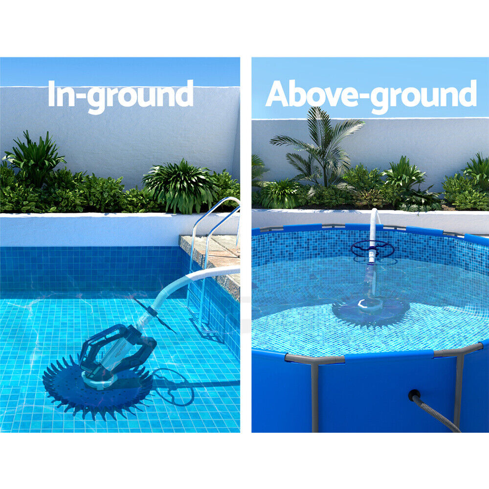 Aqua Buddy Pool Cleaner Automatic Vacuum Floor Climb Suction Swimming Hose 10M