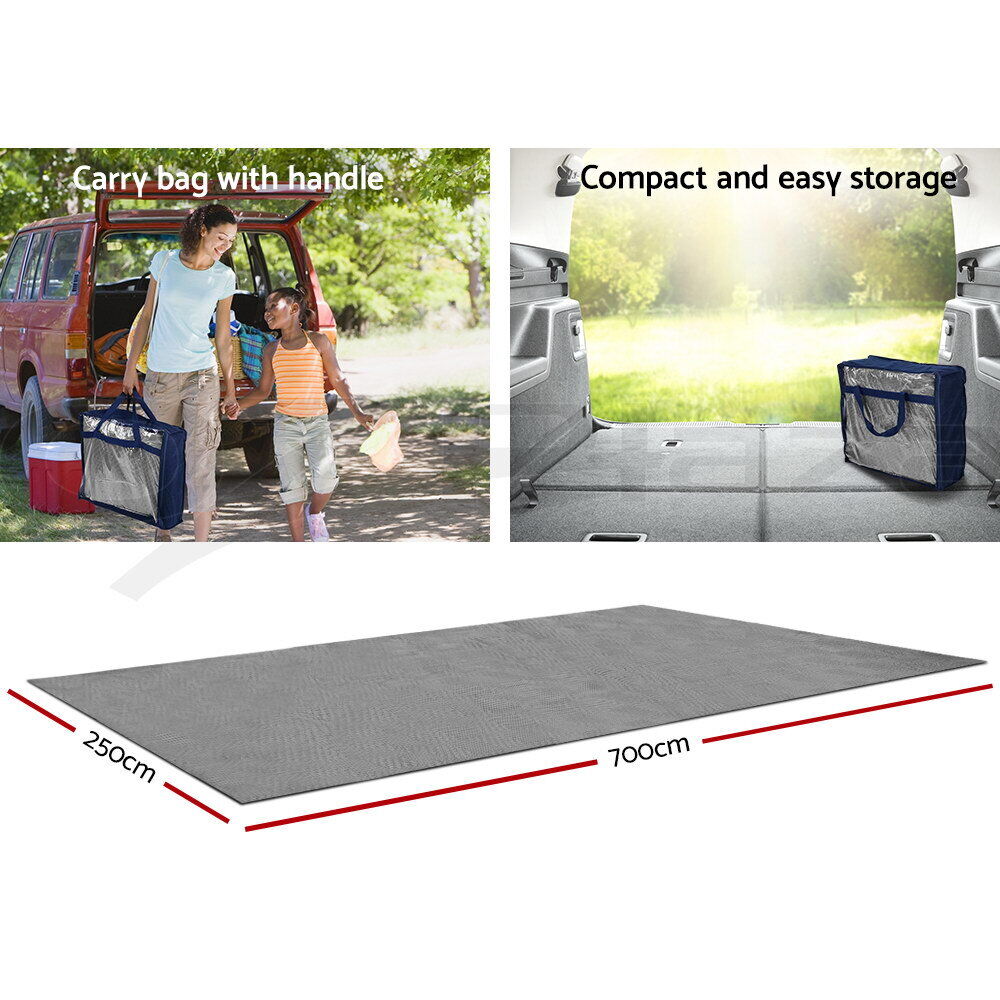 Weisshorn 7M X 2.5M Annex Matting Floor Mats Mesh Caravan Camping Annexe