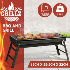 Grillz BBQ Grill Charcoal Smoker Foldable