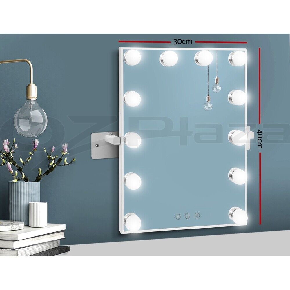 Embellir Wall mirror Makeup Mirror With Light Vanity 12 LED Bulbs Hollywood