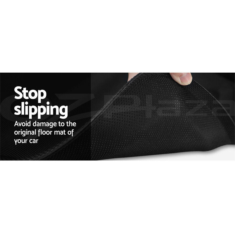 Weisshorn Car Rubber Floor Mats Compatible for Toyota Hilux Dual Cab 2015-2022