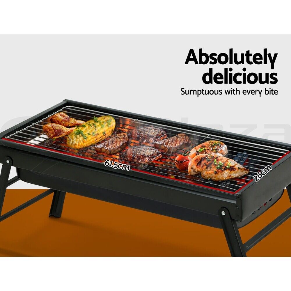 Grillz BBQ Grill Charcoal Smoker Foldable
