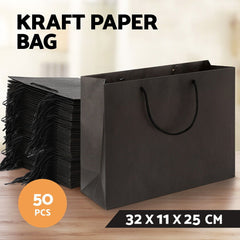 50pcs Bulk Paper Bags Pack Shopping Free Delivery