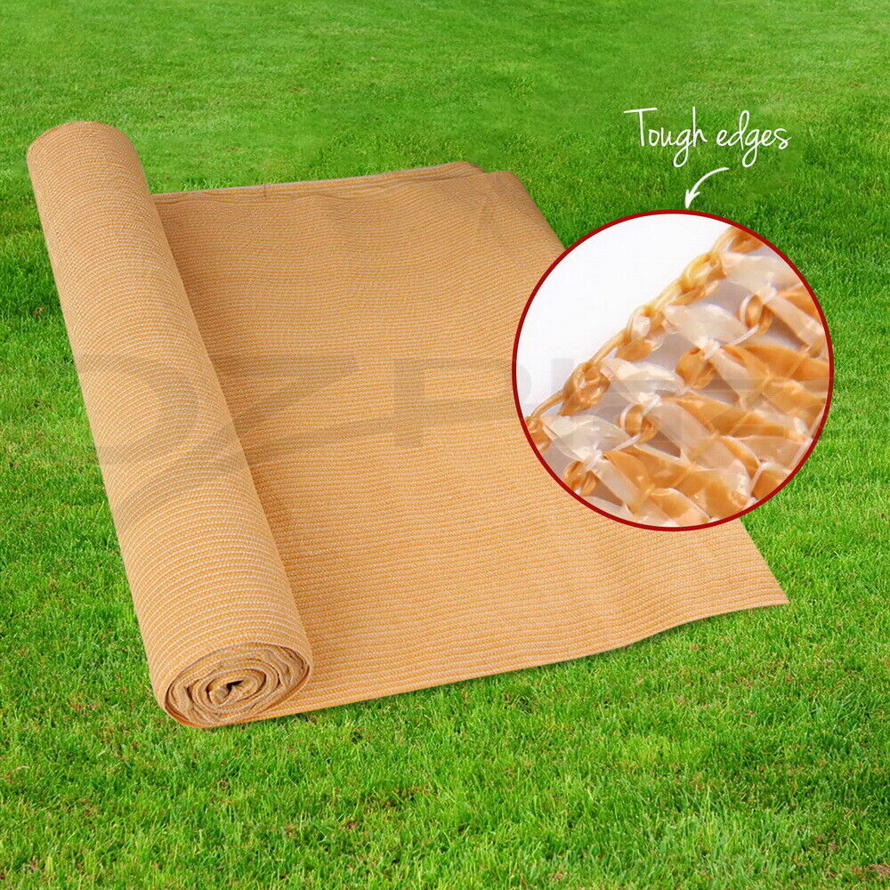 Instahut 70% Shade Cloth 1.83x20m Shadecloth Sail Heavy Duty Beige