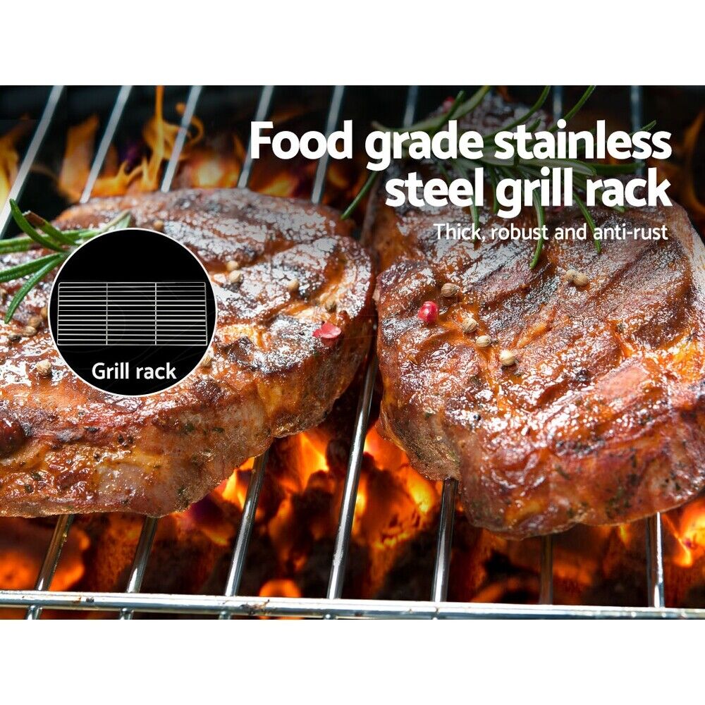 Grillz BBQ Grill Charcoal Smoker Foldable