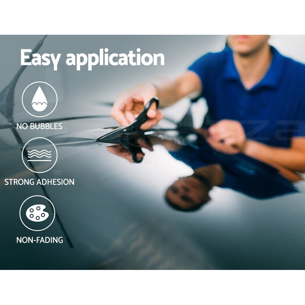 Giantz Window Tint Film Black Roll 15% VLT Home 100cmX30m Tinting tools Kit