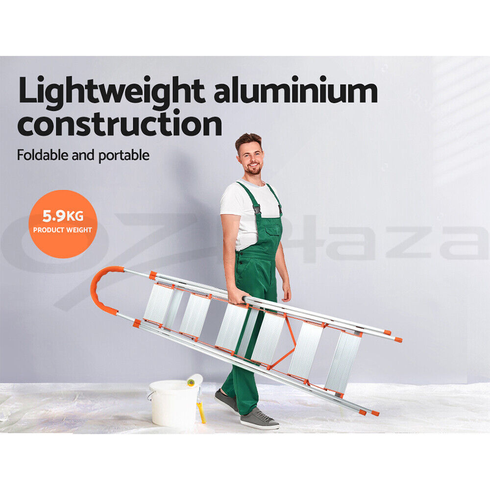 Giantz 6 Step Ladder Multi-Purpose Folding Aluminium Light Weight Platform