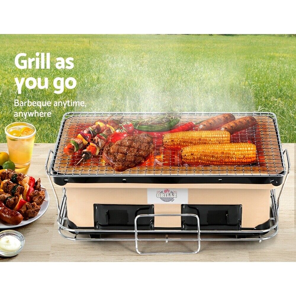 Grillz BBQ Grill Tabletop Charcoal Smoker