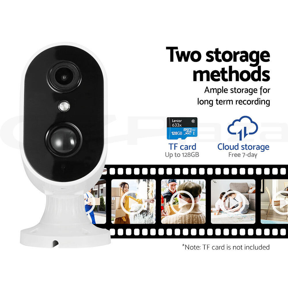 UL-tech 1080P Wireless Security IP Camera Rechargeable Outdoor CCTV Solar Panel